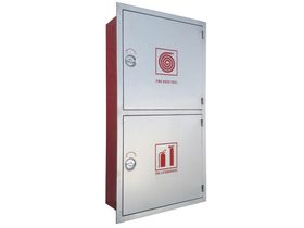 Double Door Cabinet Recessed Type Back Mild Steel & Front S.S